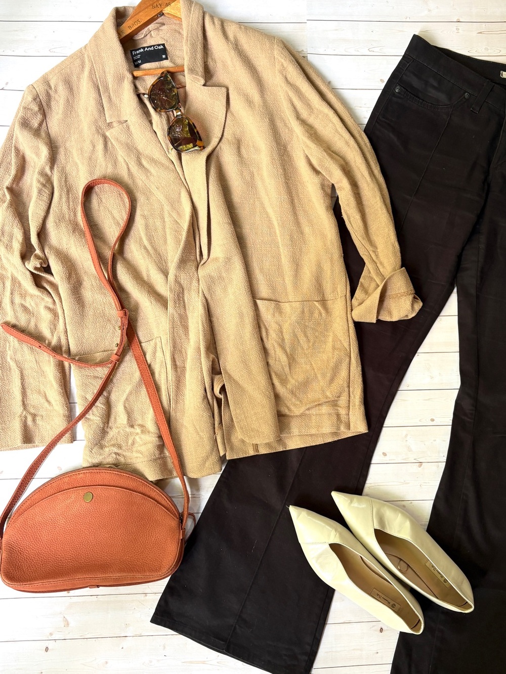 Frank + Oak drapey crepe blazer